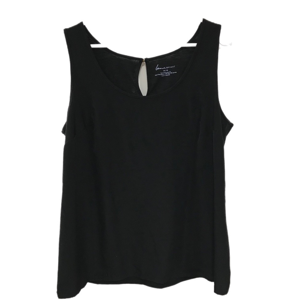 Lane Bryant Black Sleeveless Blouse